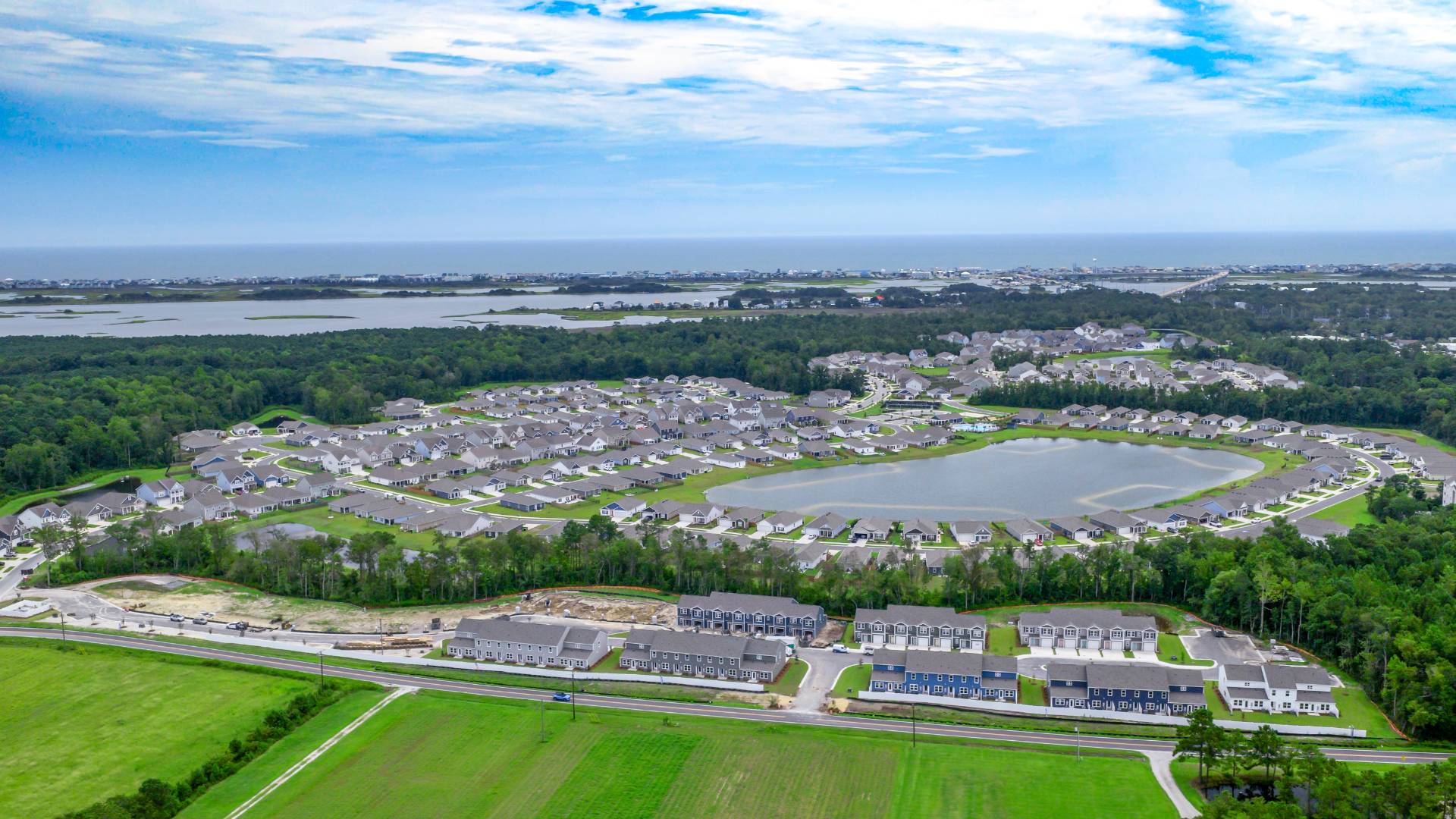 An almost year around mild climate means you can enjoy the warm salty air and all that the area offers year-round. Your new home at Waterside is less than a mile to the new high-rise bridge with a pedestrian lane where you will have sweeping views of the Atlantic when you are at it's crest.