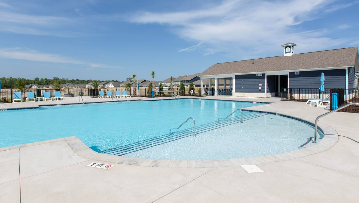Homeowners enjoy the community amenities that include a large swimming pool, pavilion with fitness room, firepit, sand volleyball, tot lot, sport court and walking trails.