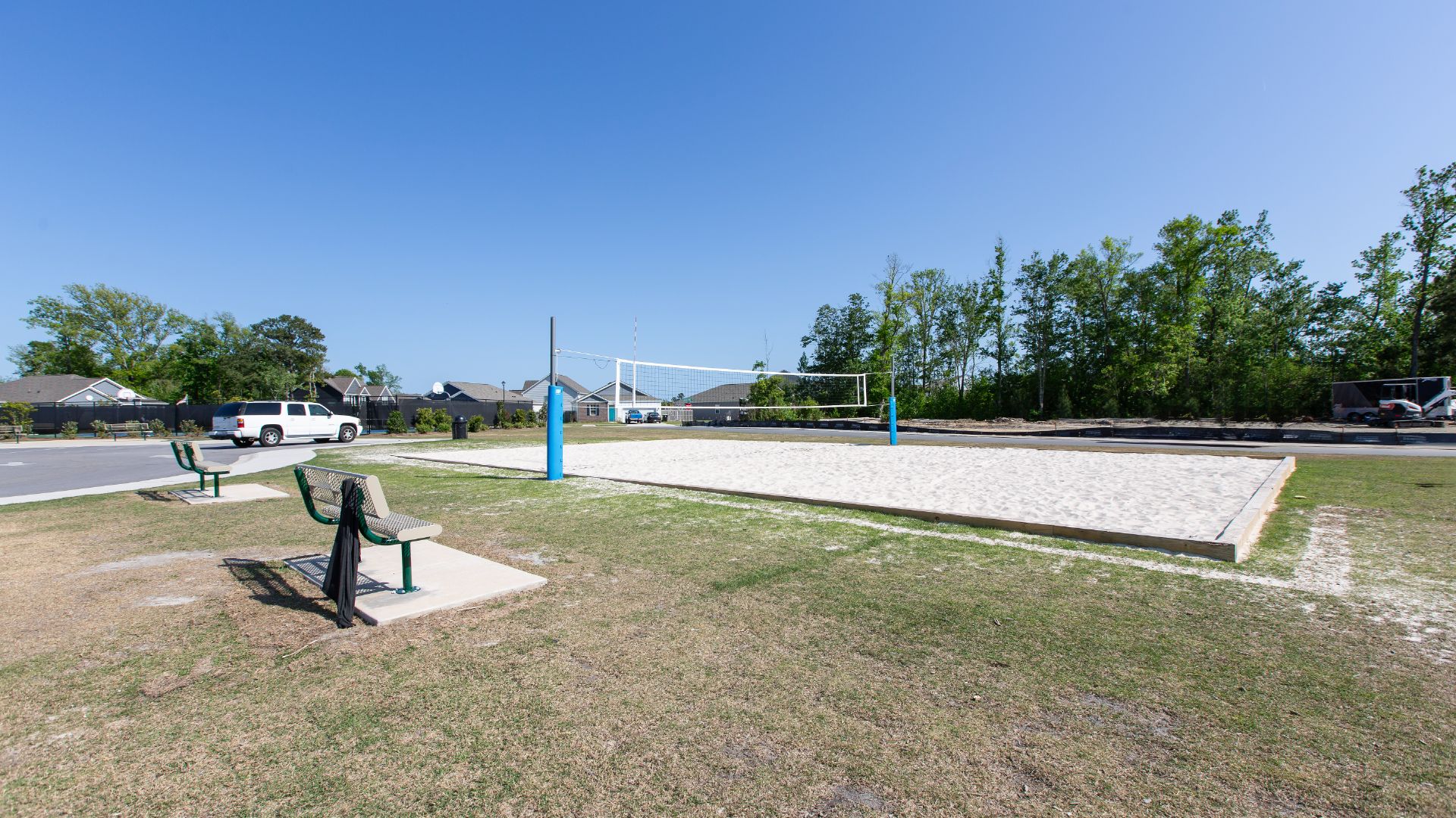 Homeowners enjoy the community amenities that include a large swimming pool, pavilion with fitness room, firepit, sand volleyball, tot lot, sport court and walking trails.