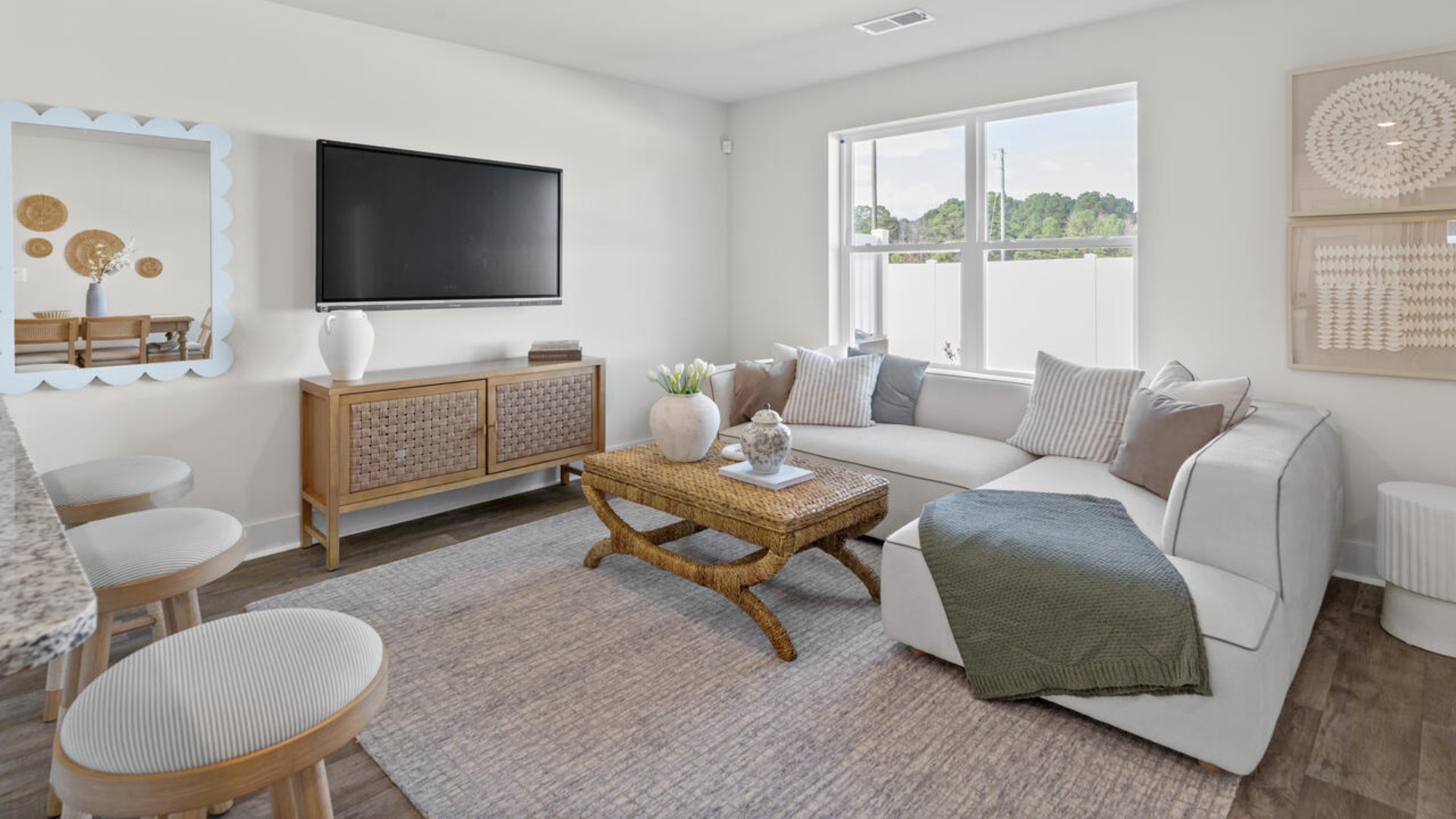 Step inside and discover a bright and airy open floor plan designed for both relaxing and entertaining.