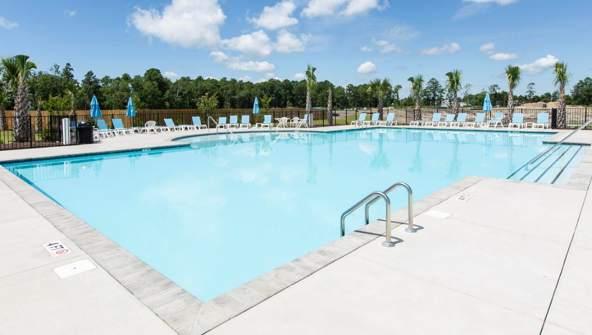 Homeowners will enjoy variety of resort-style amenities, including a pool, fitness center, playground, basketball, tennis, pickleball, and volleyball courts.