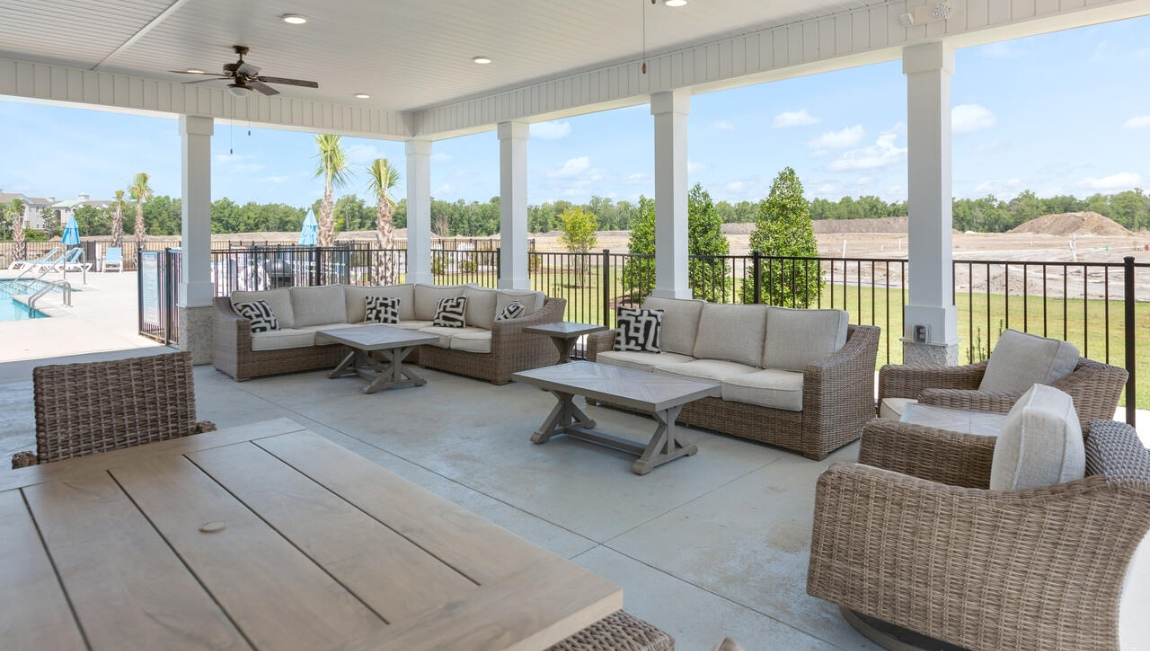 Homeowners enjoy the community amenities that include a large swimming pool, pavilion with fitness room, firepit, sand volleyball, tot lot, sport court and walking trails.
