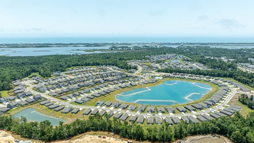 Homeowners will enjoy variety of resort-style amenities, including a pool, fitness center, playground, basketball, tennis, pickleball, and volleyball courts.