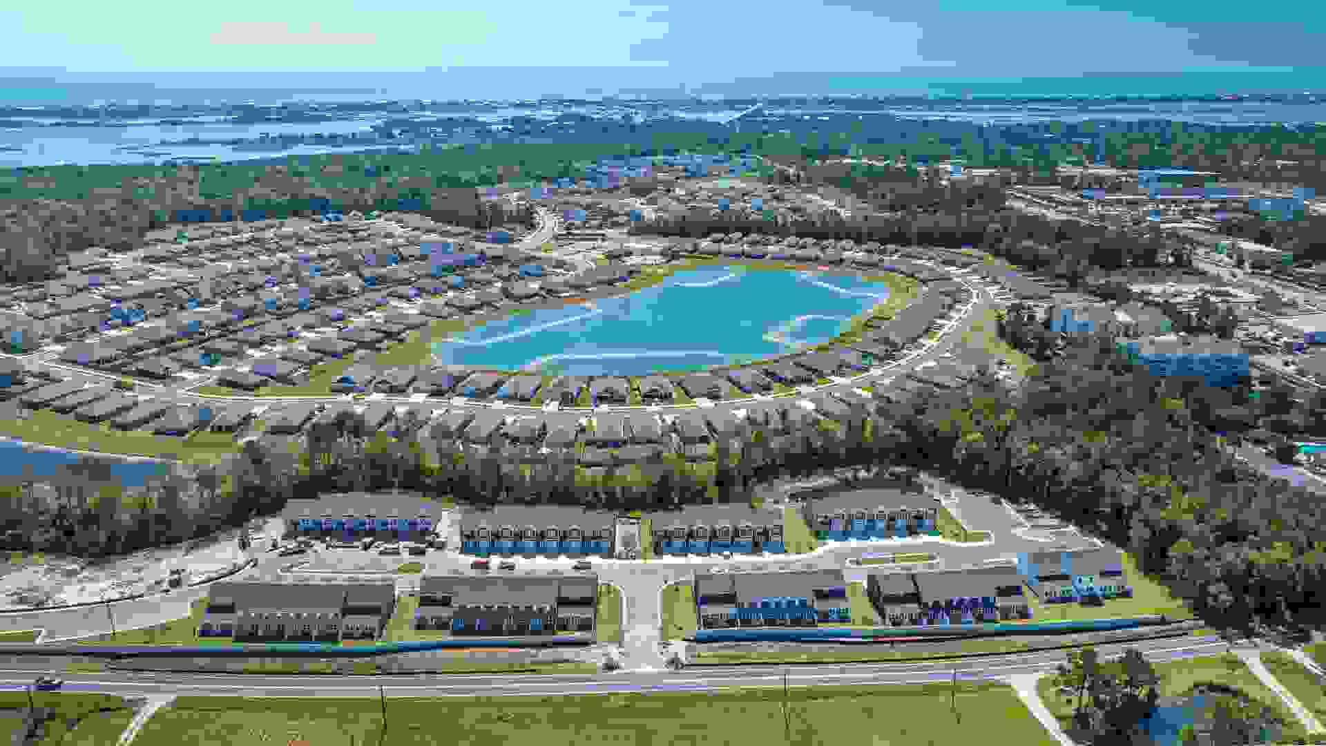 Homeowners will enjoy variety of resort-style amenities, including a pool, fitness center, playground, basketball, tennis, pickleball, and volleyball courts.