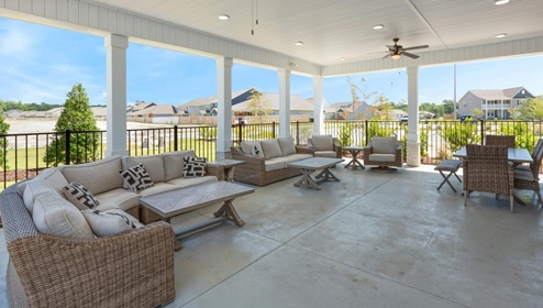 Homeowners will enjoy variety of resort-style amenities, including a pool, fitness center, playground, basketball, tennis, pickleball, and volleyball courts.