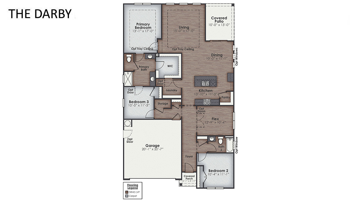 Floorplan. new homes in Surf City, NC. Waterside. Topsail Island. The Darby gives you 4 bedrooms on the main level with LVP throughout the downstairs.