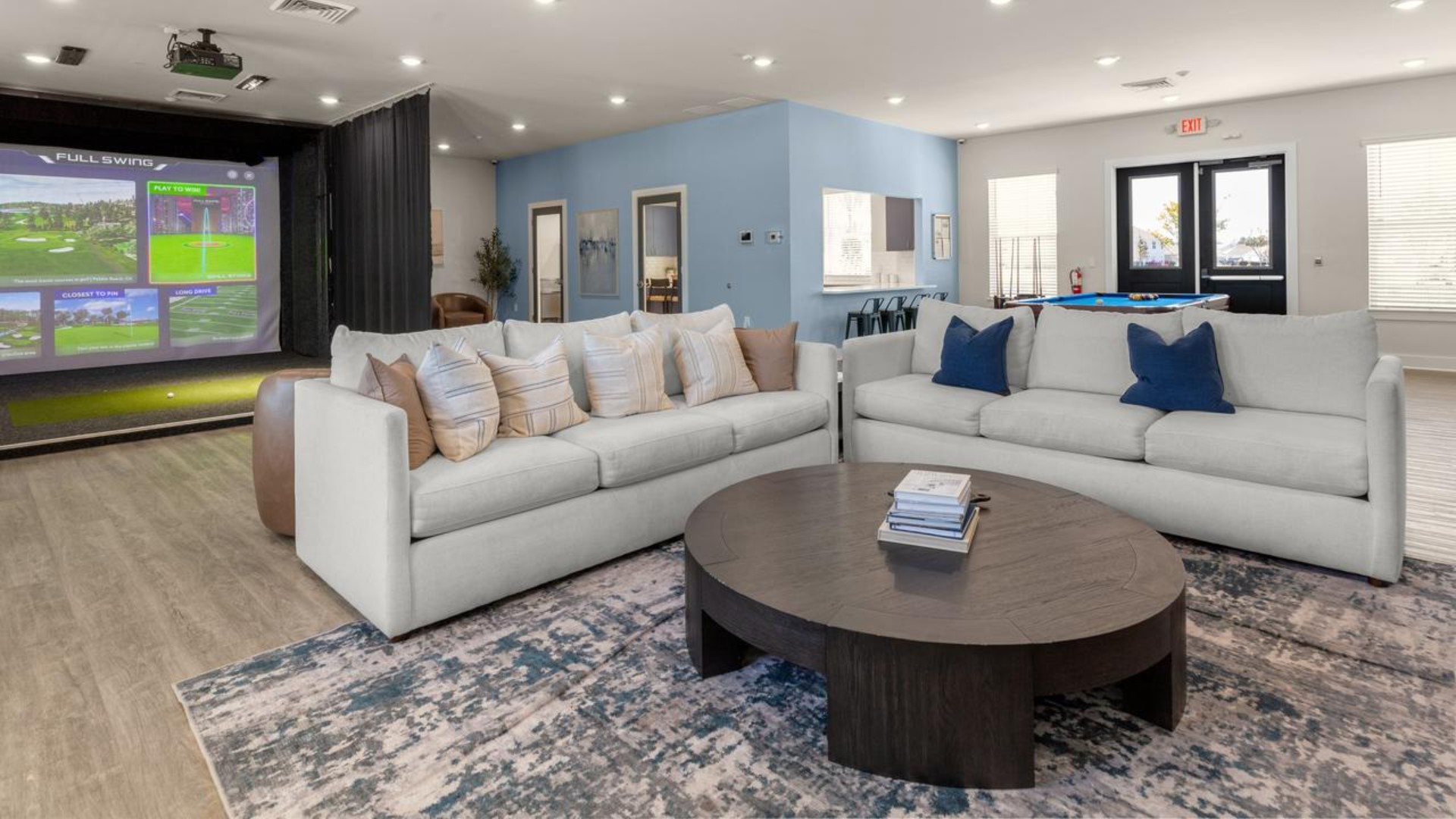 Homeowners will enjoy a resort style swimming pool, clubhouse with fitness room, golf simulator, full kitchen, firepit area, multi-game court, discovery playground and amenity pond.