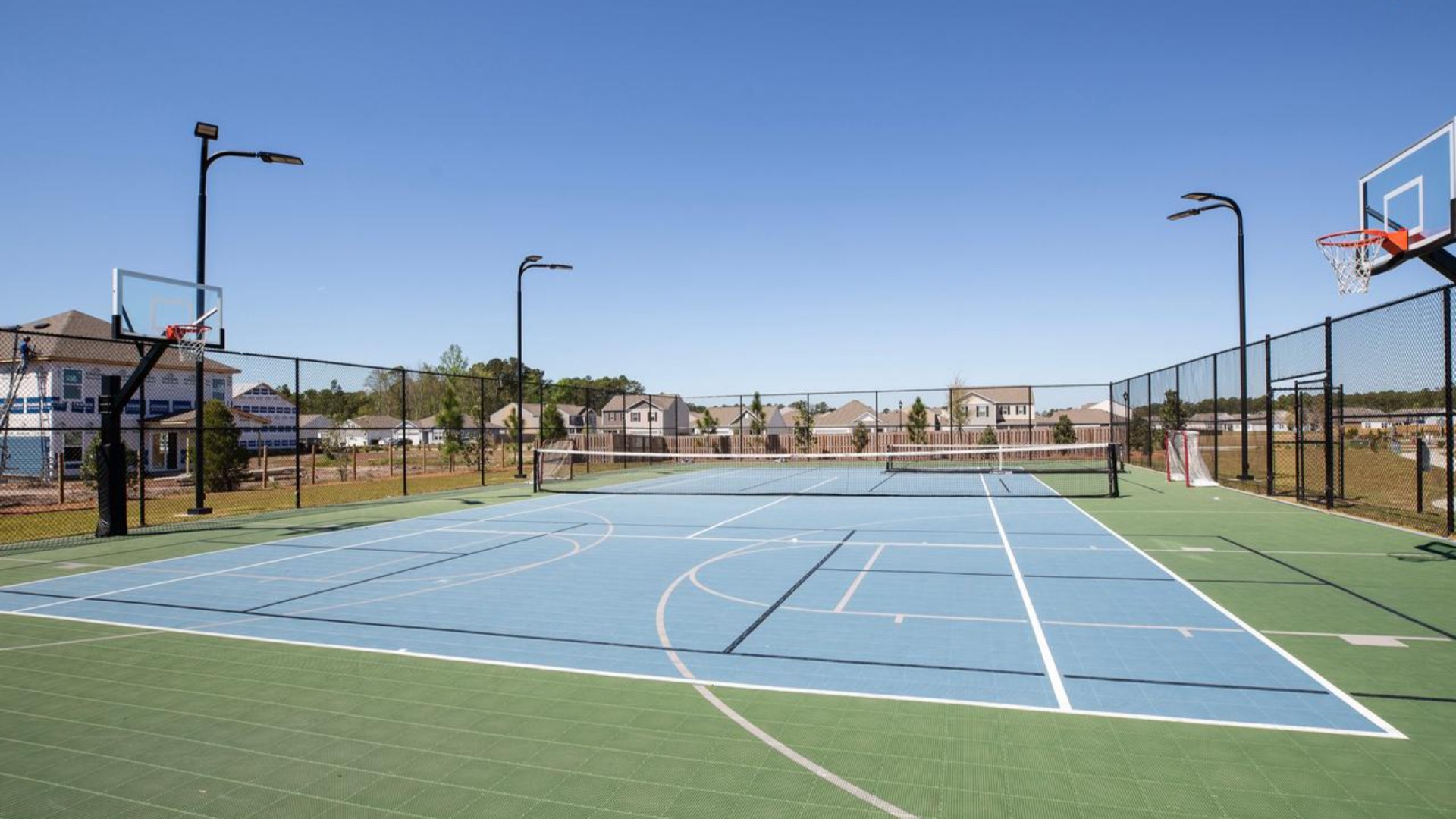 Homeowners will enjoy a resort style swimming pool, clubhouse with fitness room, golf simulator, full kitchen, firepit area, multi-game court, discovery playground and amenity pond.