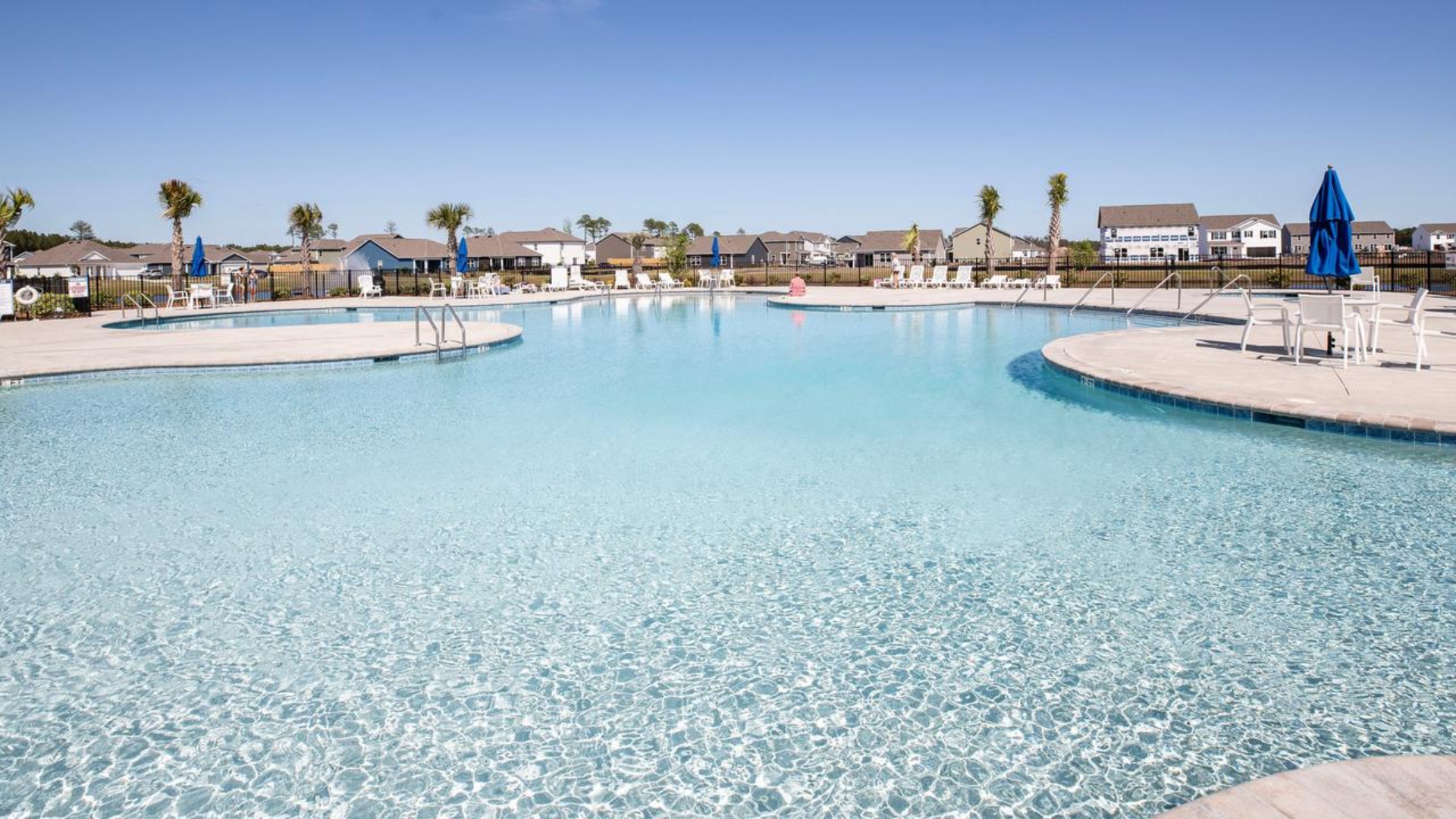 Homeowners will enjoy a resort style swimming pool, clubhouse with fitness room, golf simulator, full kitchen, firepit area, multi-game court, discovery playground and amenity pond.