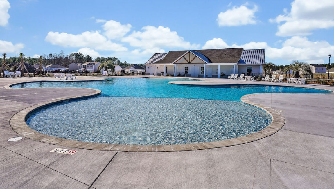 Homeowners will enjoy a resort style swimming pool, clubhouse with fitness room, fire pit area, multi-game court, discovery playground and amenity pond.