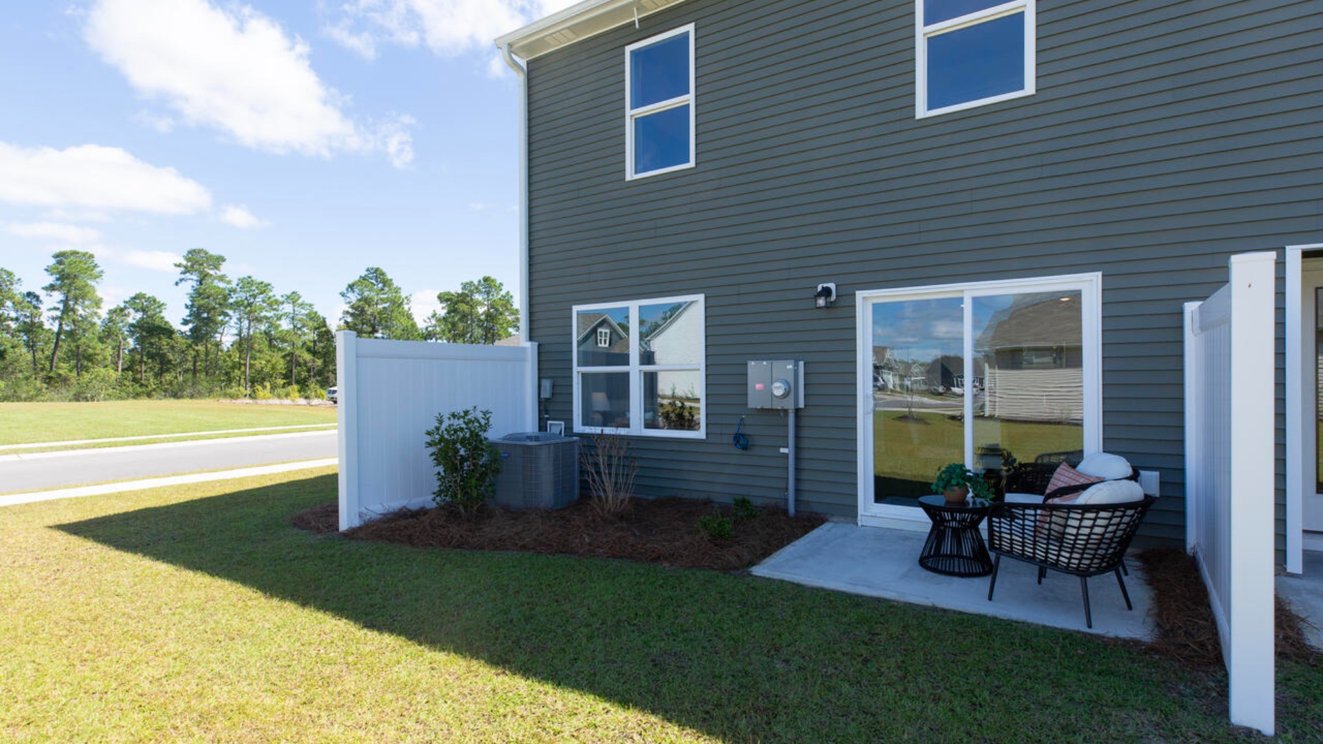 Enjoy the patio perfect for entertaining and enjoying the Carolina nights.