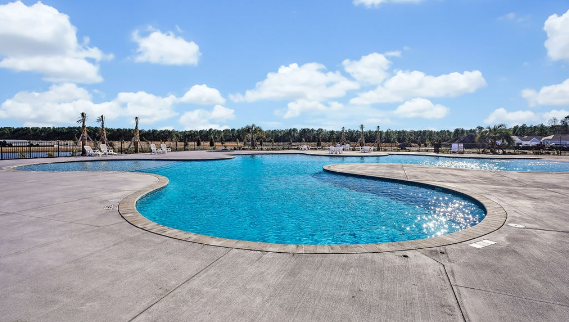 Homeowners will enjoy a resort style swimming pool, clubhouse with full kitchen, fitness room, simulated golf, pool table, fire pit area, multi-game court, discovery playground and amenity pond.