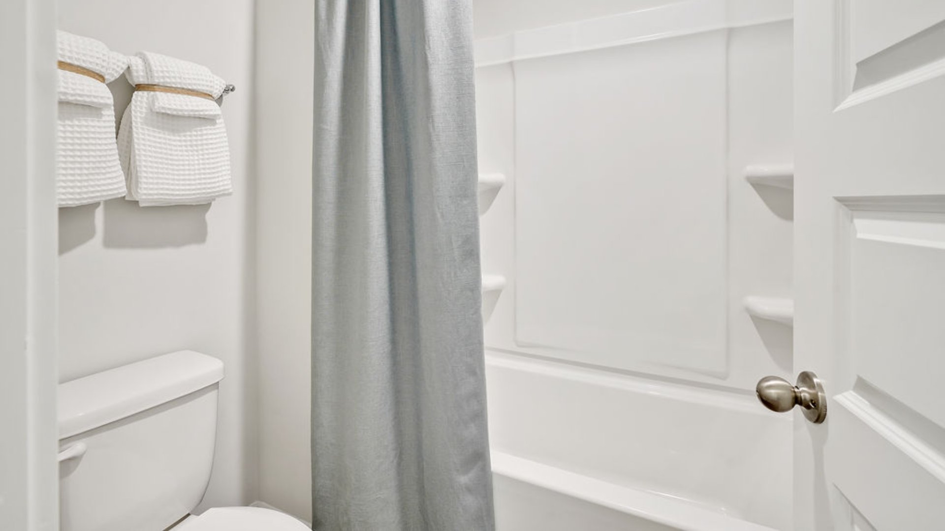 The primary bedroom has its own attached bathroom that features a walk-in closet and all the space you need to get ready in the morning. Sharing a sink isn’t a worry with the double vanity, and you also get additional privacy with a separate door for the toilet and shower.