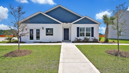 The Cali is our most popular one-story, 4-bedroom home, featuring an open-concept living area