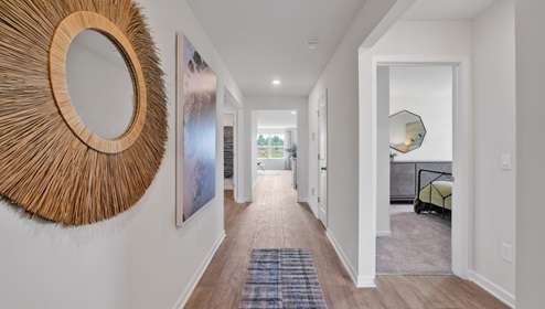 The Cali is our most popular one-story, 4-bedroom home, featuring an open-concept living area