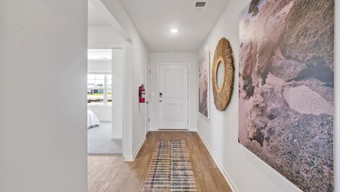 The Cali is our most popular one-story, 4-bedroom home, featuring an open-concept living area