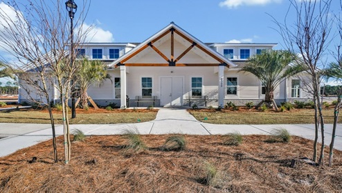 Residents will enjoy a resort style swimming pool, clubhouse with fitness room, fire pit area, multi-game court, discovery playground and amenity pond.