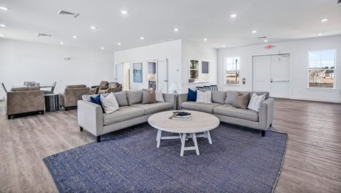 Residents will enjoy a resort style swimming pool, clubhouse with fitness room, fire pit area, multi-game court, discovery playground and amenity pond.