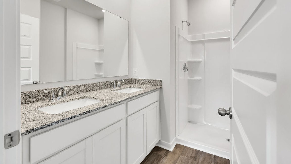 In every bedroom you’ll have vinyl floors and a closet in each room. Whether these rooms become bedrooms, office spaces, or other bonus rooms, there is sure to be comfort.