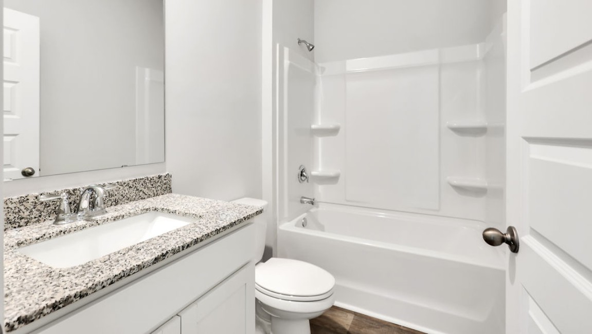 In every bedroom you’ll have vinyl floors and a closet in each room. Whether these rooms become bedrooms, office spaces, or other bonus rooms, there is sure to be comfort.