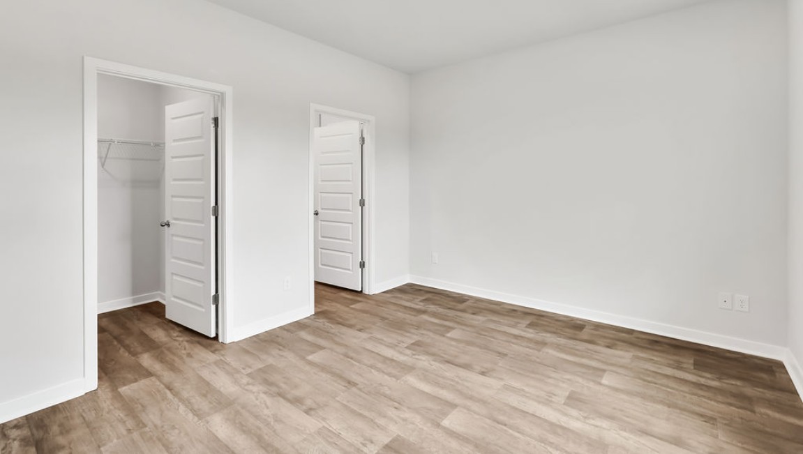 n every bedroom you’ll have vinyl floors and a closet in each room. Whether these rooms become bedrooms, office spaces, or other bonus rooms, there is sure to be comfort.