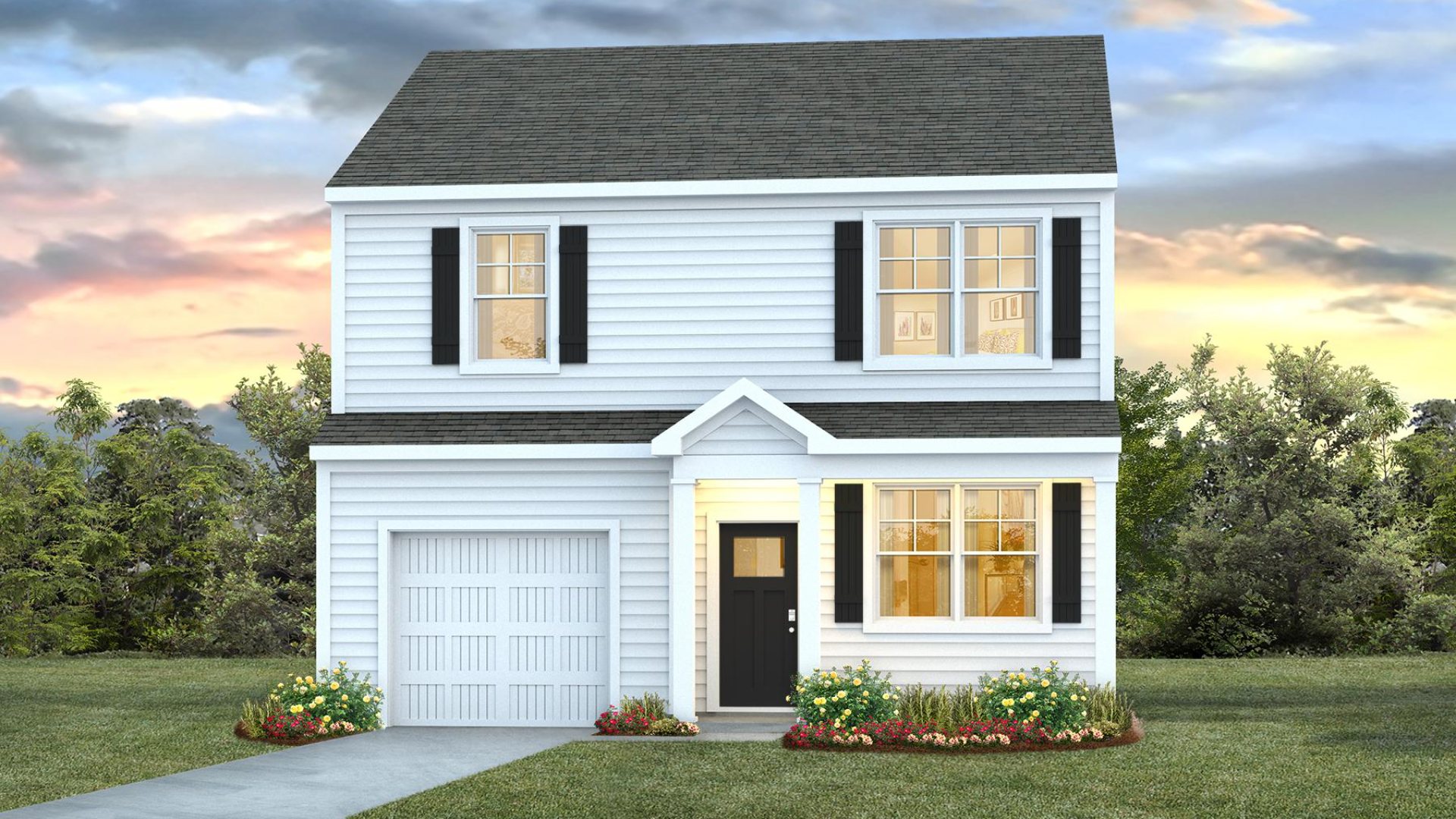 New Homes in Bolivia NC. Eagle Creel.The Brandon offers an open floorplan where the great room leads into the dining room. The adjoining kitchen has a breakfast bar and pantry. Primary Suite with Deluxe Bath. Walk in closet off Primary Bath.