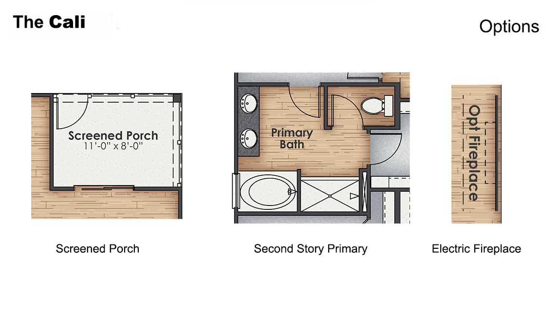 The Cali is one of our one-story floorplans featured in our Bella Point community in Bolivia, North Carolina. With 2 modern exteriors to choose from, the Cali is sure to turn heads. To top it off, its one of our floorplans that offers a 2-car garage.