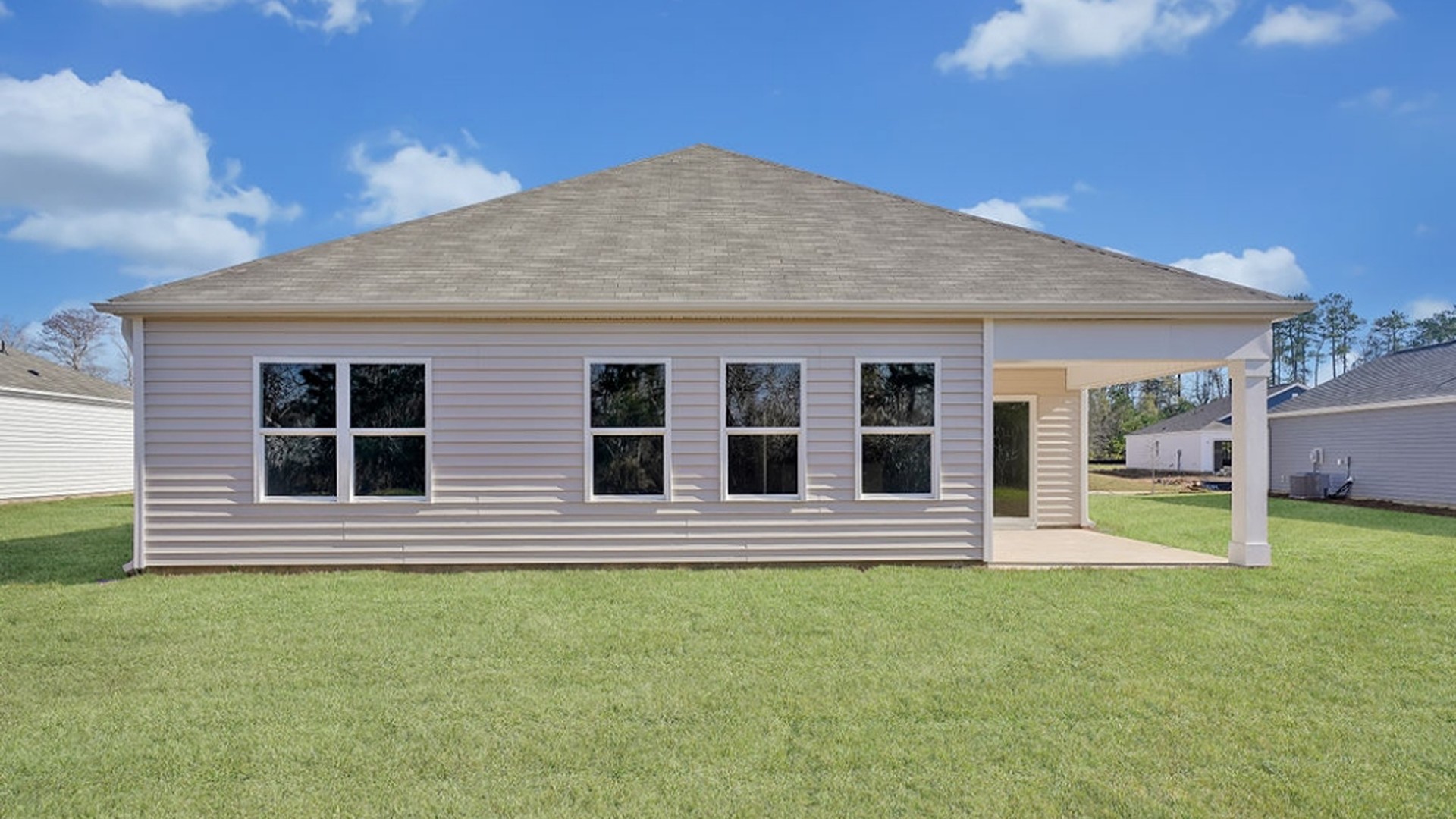 Enjoy the large, covered porch for entertaining and enjoying the Carolina evenings.