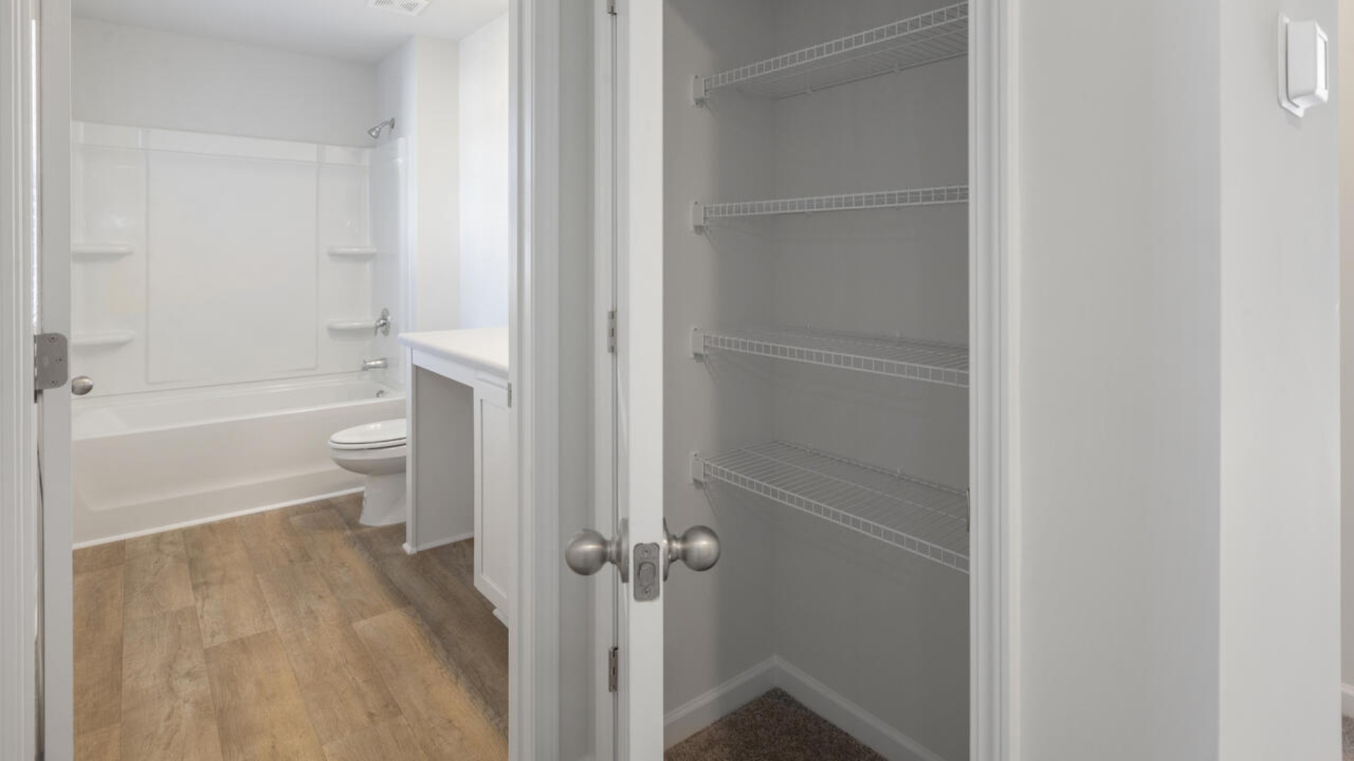 There are 3 additional bedrooms, full bath and a laundry room finish off the 2nd floor. In every bedroom you’ll have carpeted floors and a closet in each room. Whether these rooms become bedrooms, office spaces, or other bonus rooms, there is sure to be comfort.