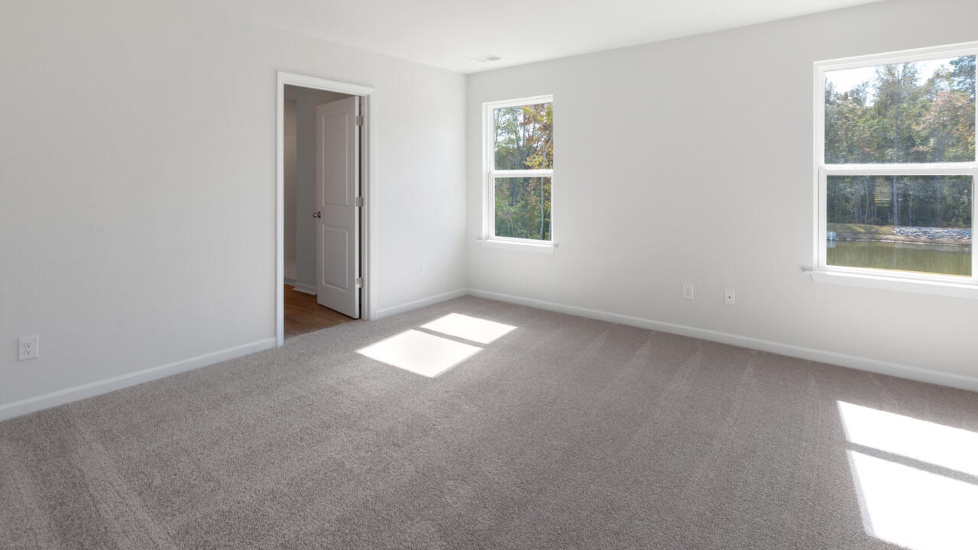 The primary bedroom is a perfect retreat with a walk-in closet and generous primary bathroom featuring a double vanity, large shower, and a separate linen closet. Plus, the laundry room is on the second floor with all the bedrooms!