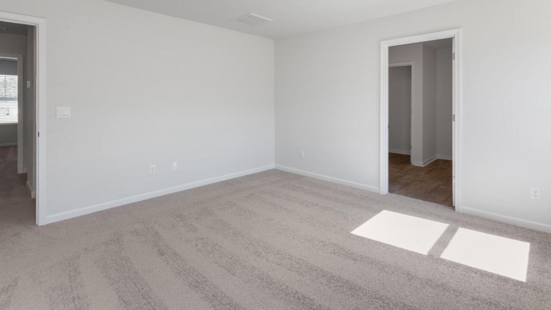 The primary bedroom is a perfect retreat with a walk-in closet and generous primary bathroom featuring a double vanity, large shower, and a separate linen closet. Plus, the laundry room is on the second floor with all the bedrooms!