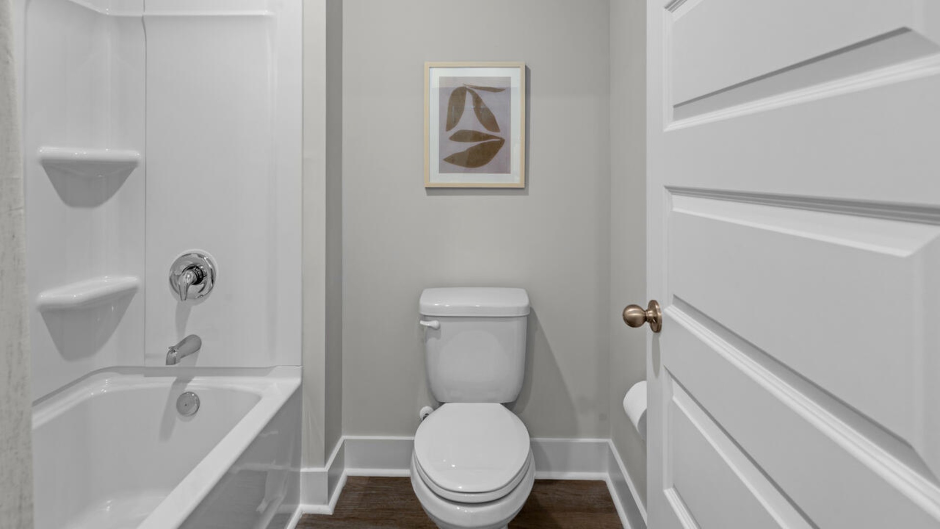 The upstairs has an additional living space, a laundry room, and a Primary Bedroom. Downstairs, a flex room can be used as an office or sitting area. In every bedroom you’ll have carpeted floors and a closet in each room. Whether these rooms become bedrooms, office spaces, or other bonus rooms, there is sure to be comfort