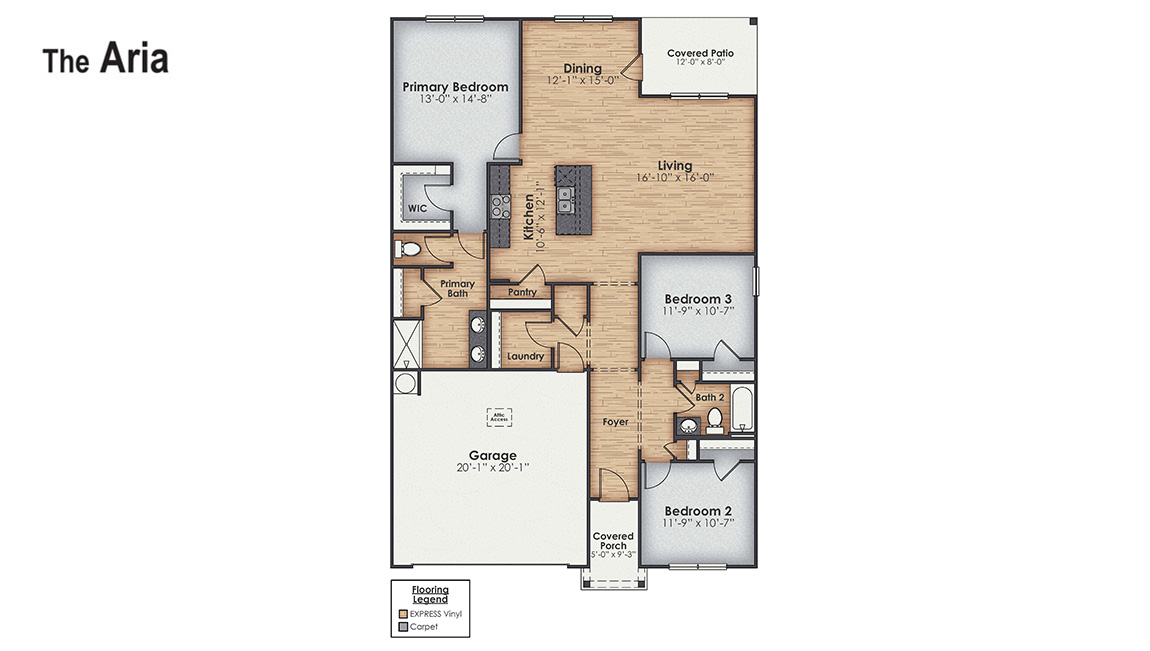 Floor Plan in Mallory Creek Magnolia Winnabow, NC D.R. Horton
