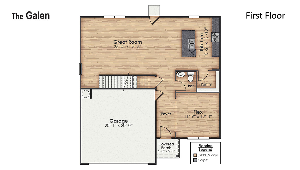 Floor Plan in Mallory Creek Magnolia Winnabow, NC D.R. Horton