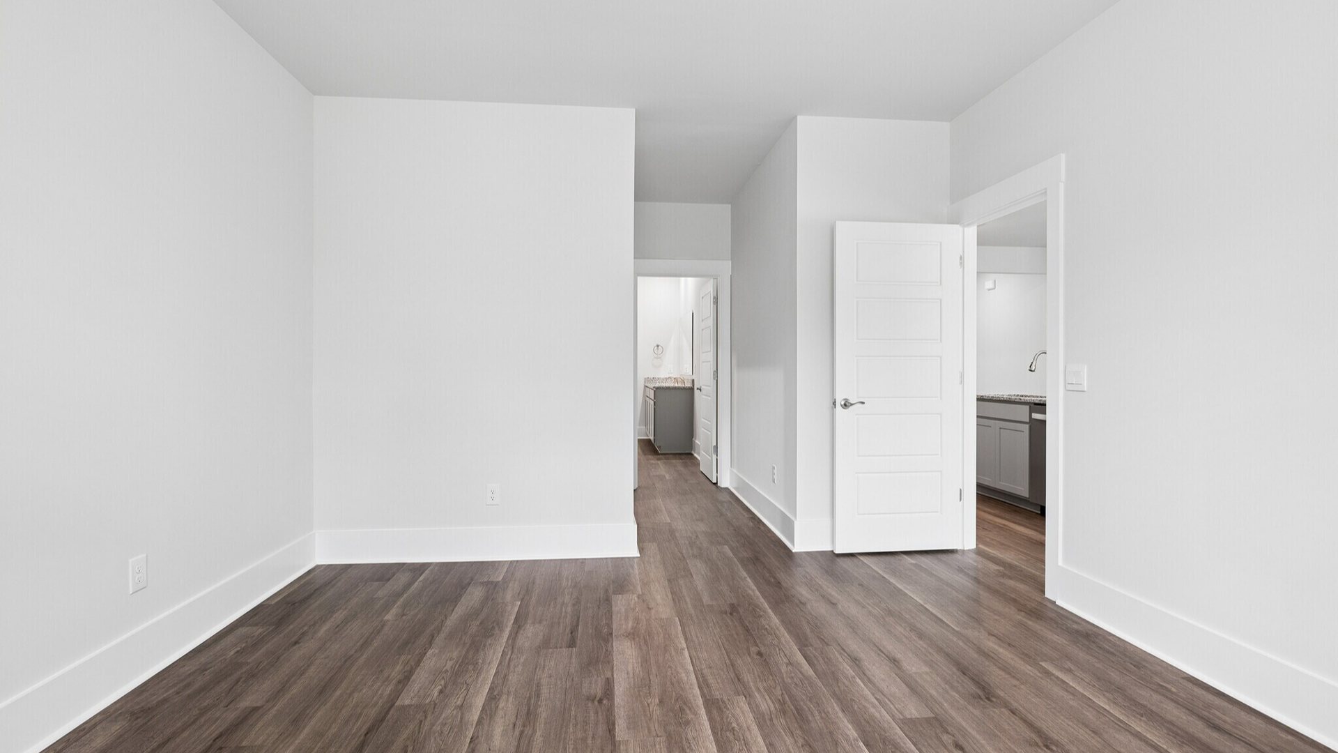 The Primary Suite offers a massive closet and a luxurious bathroom with a walk-in shower, linen closet, and dual vanity. In addition, there are another 2 bedrooms and full bath. I