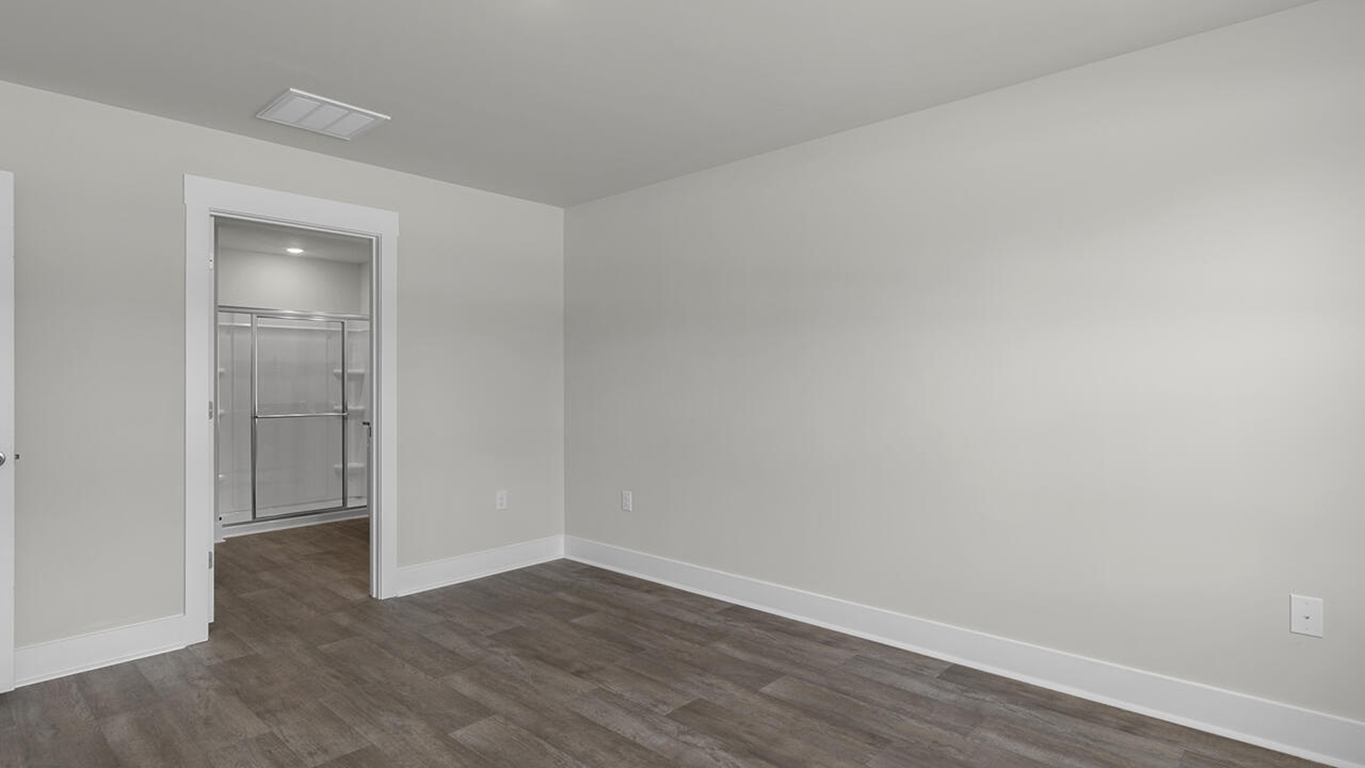 he primary bedroom has its own attached bathroom that features a walk-in closet and all the space you need to get ready in the morning. Sharing a sink isn’t a worry with the double vanity, and you also get additional privacy with a separate door for the toilet and shower.