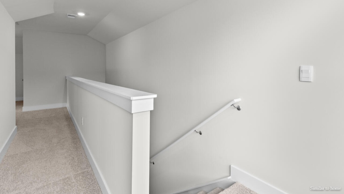 In every bedroom you’ll have carpeted floors and a closet in each room. Whether these rooms become bedrooms, office spaces, or other bonus rooms, there is sure to be comfort.