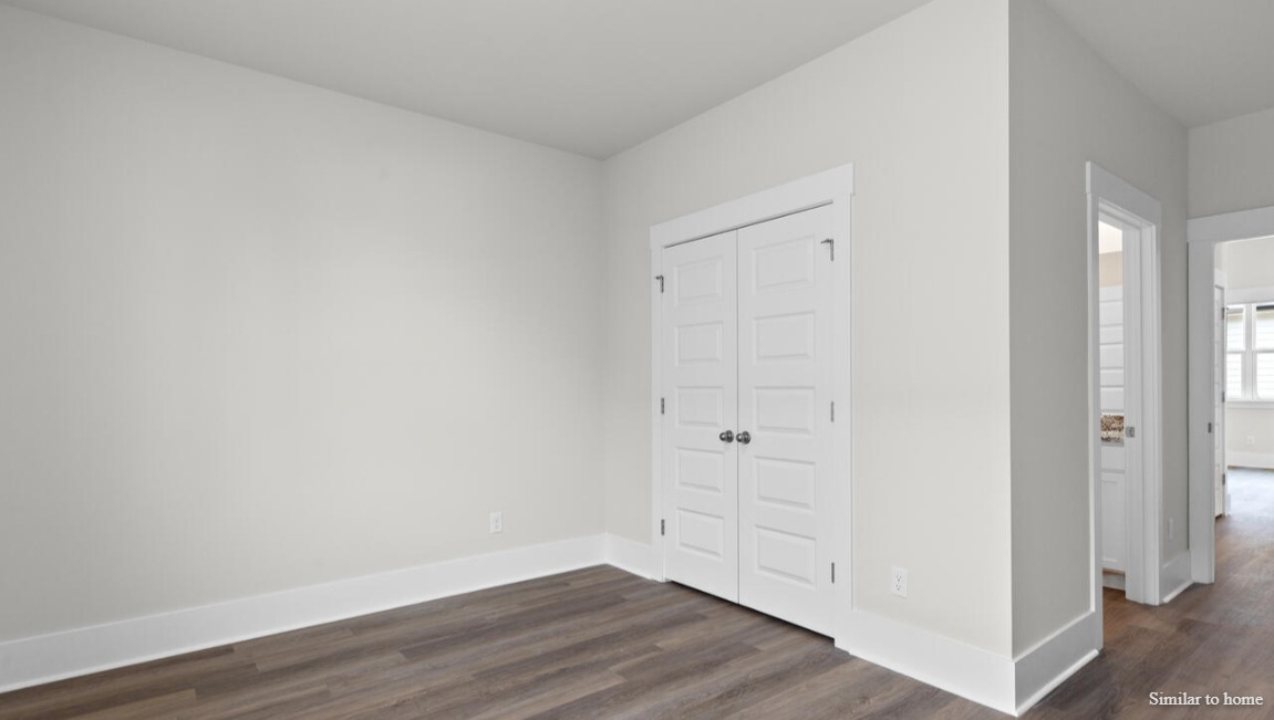 . In every bedroom you’ll have carpeted floors and a closet in each room. Whether these rooms become bedrooms, office spaces, or other bonus rooms, there is sure to be comfort.