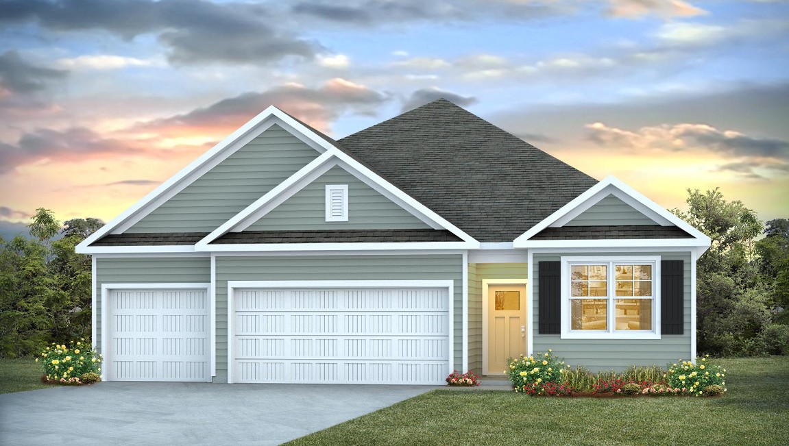 The Madison floorplan truly has it all — three-car garage, the spacious first floor features three bedrooms, including a guest ensuite, a flex room with elegant French doors. Inside you will find 3 bedrooms, 3 baths and 1,941 square feet of living space.