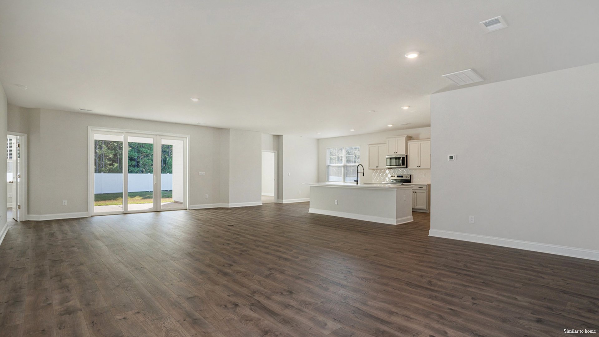 The living area is an open concept, where your kitchen, living, and dining areas blend seamlessly into a space perfect for everyday living and entertaining.