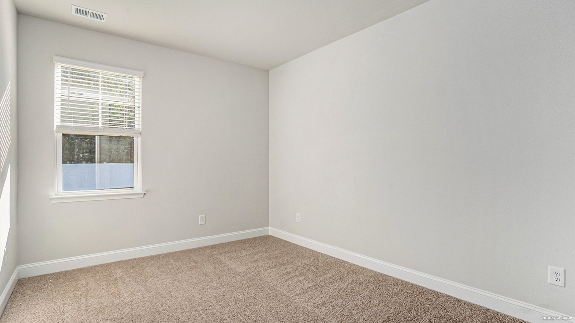 To the right of the Foyer, a hallway leads to bedroom, bath 2, and bedroom 2 This layout separates these rooms from the main living area. To the left of the main living area, past the breakfast nook, is bedroom 4 and bath 3.