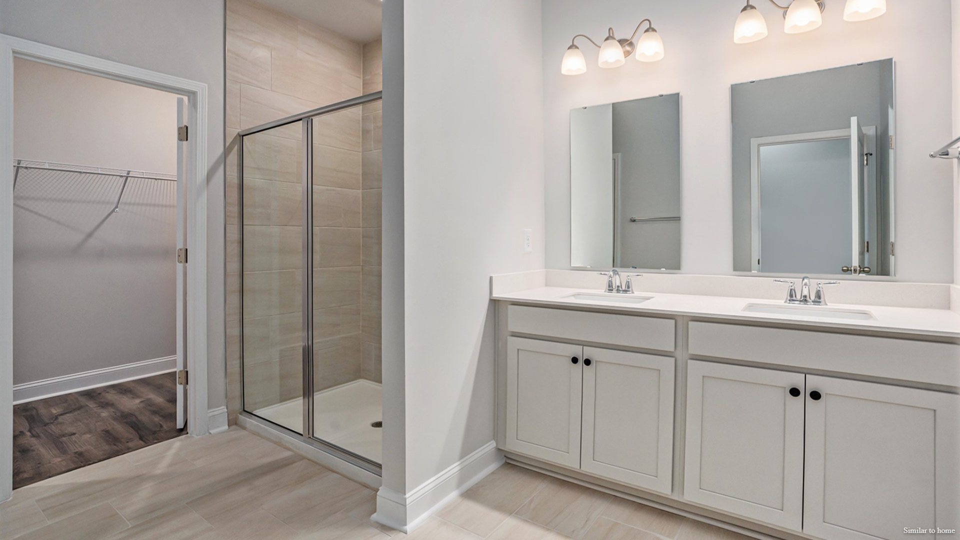 The primary suite and outdoor living: Tucked away in the rear right corner is the primary bedroom, offering privacy from the rest of the house. It includes a generous primary bath and a large walk-in closet.