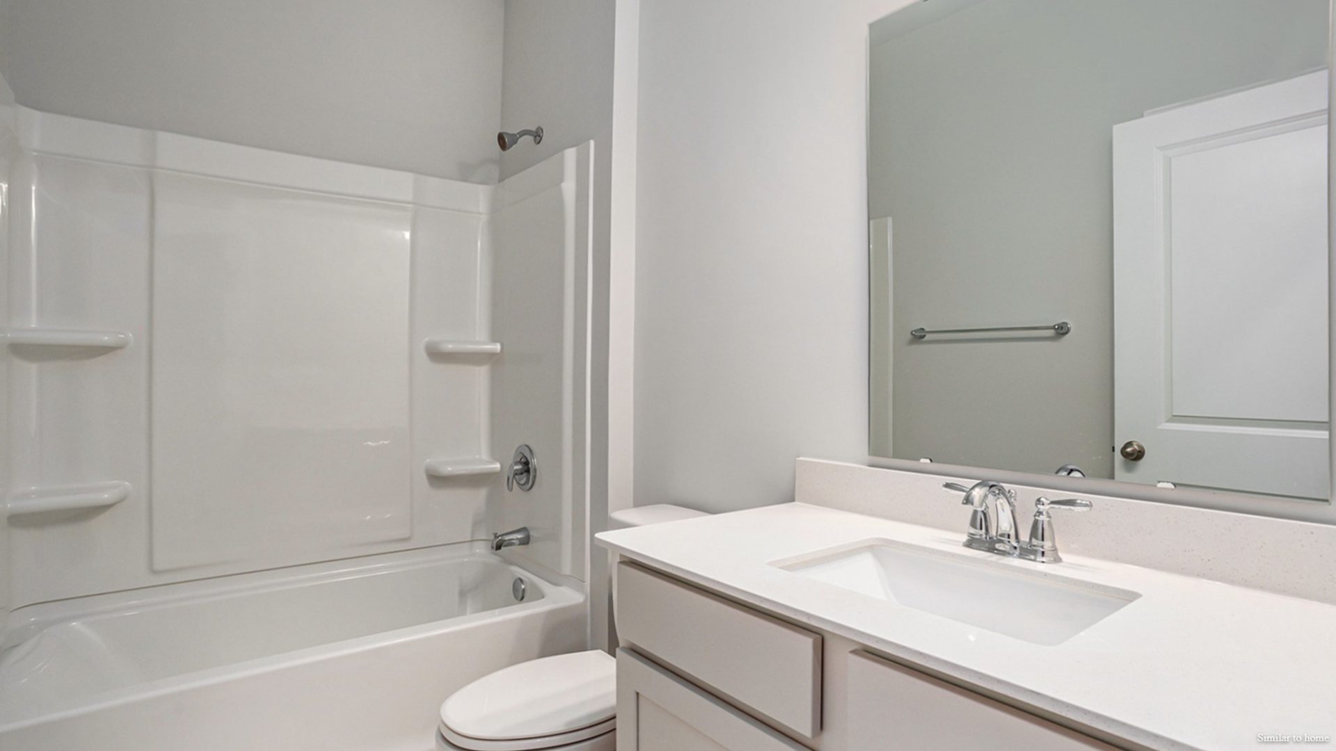 To the right of the Foyer, a hallway leads to Bedroom 3 Bath 2, and Bedroom 2. This layout separates these rooms from the main living area. To the right of the Foyer, a hallway leads to bedroom, bath 2, and bedroom 2 This layout separates these rooms from the main living area. To the left of the main living area, past the breakfast nook, is bedroom 4 and bath 3.