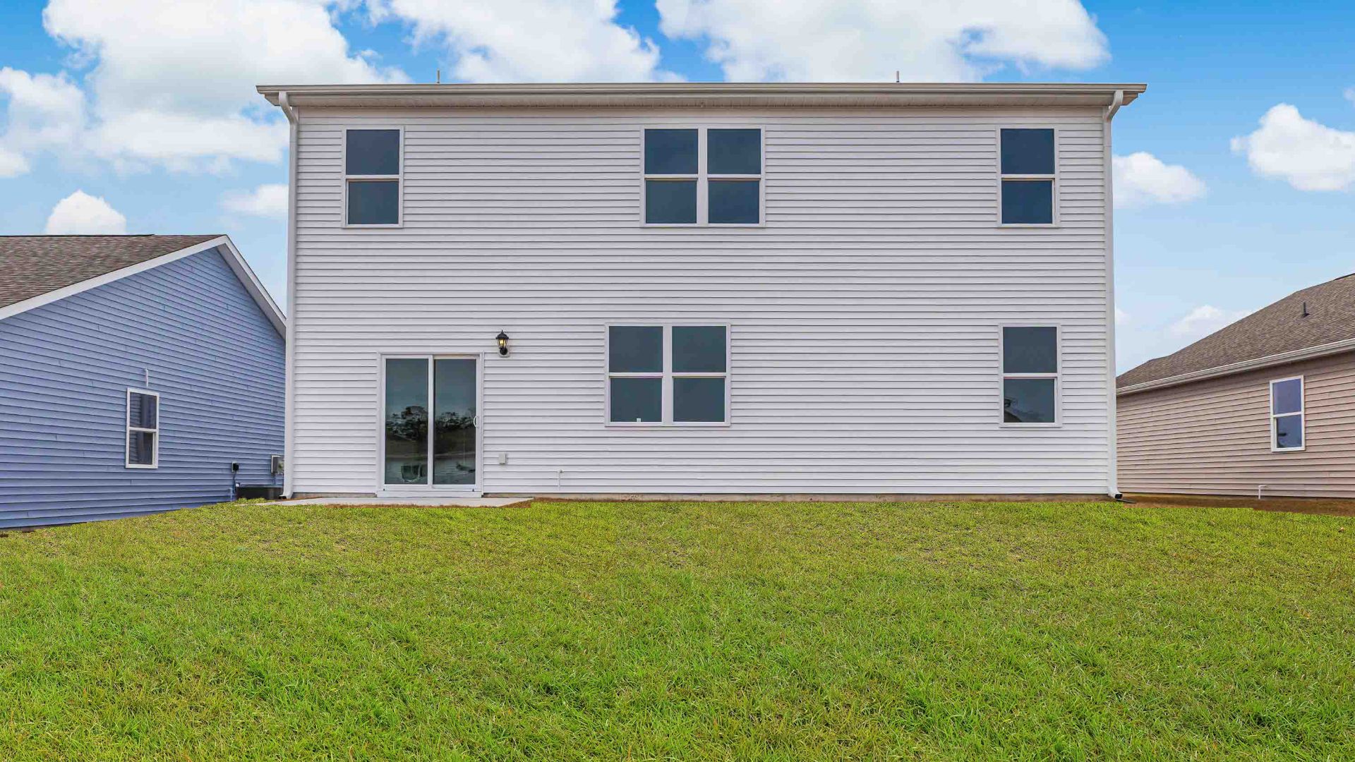 Step outside onto your covered porch to enjoy the night sky.