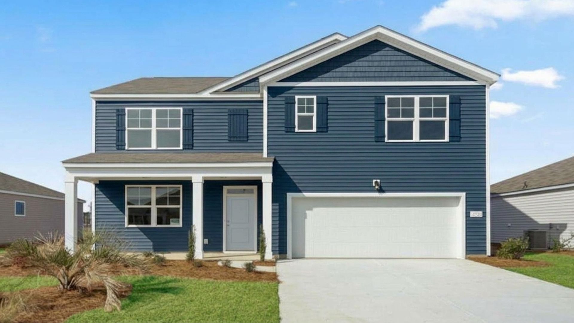 The Hayden floorplan is a spacious two-story home designed for flexibility and everyday comfort. The main level features an expansive open living area that seamlessly connects the kitchen, dining, and family room, making it ideal for entertaining or relaxed family life.