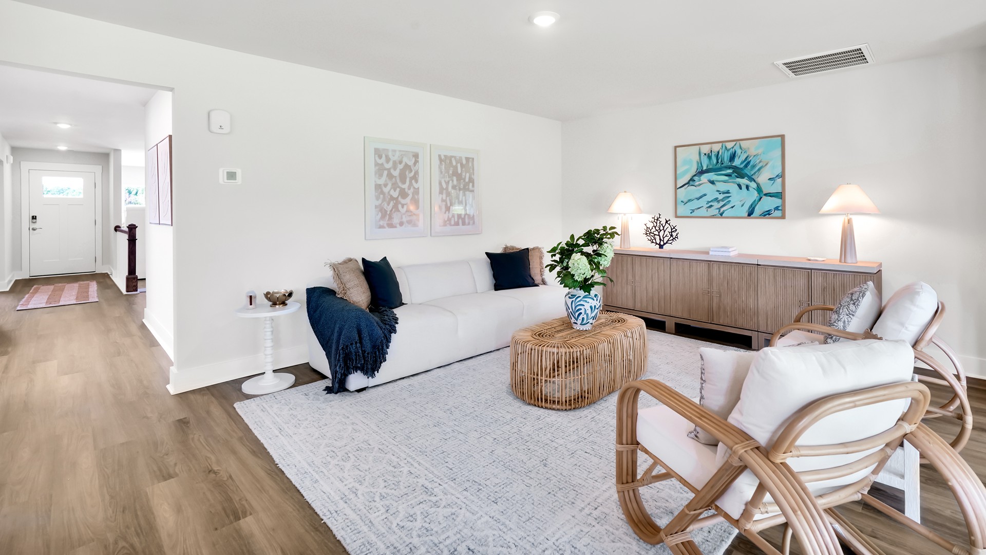 the Guilford is sure to turn heads. Inside this 5 bedroom, 4.5 bathroom home, you’ll find 3,503 square feet of comfortable living. The living area is an open concept, where your kitchen, living, and dining areas blend seamlessly into a space perfect for everyday living and entertaining.