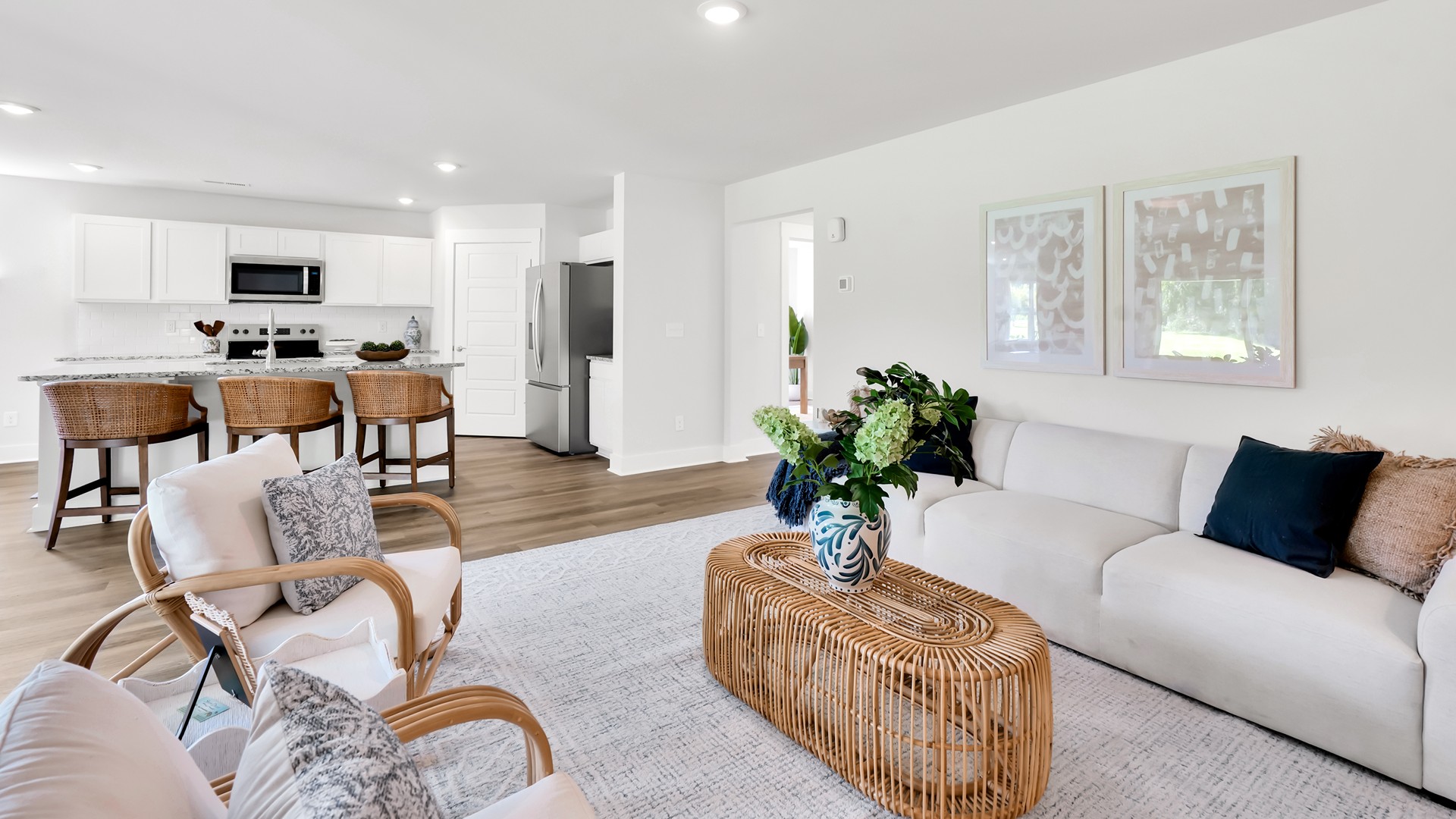 the Guilford is sure to turn heads. Inside this 5 bedroom, 4.5 bathroom home, you’ll find 3,503 square feet of comfortable living. The living area is an open concept, where your kitchen, living, and dining areas blend seamlessly into a space perfect for everyday living and entertaining.