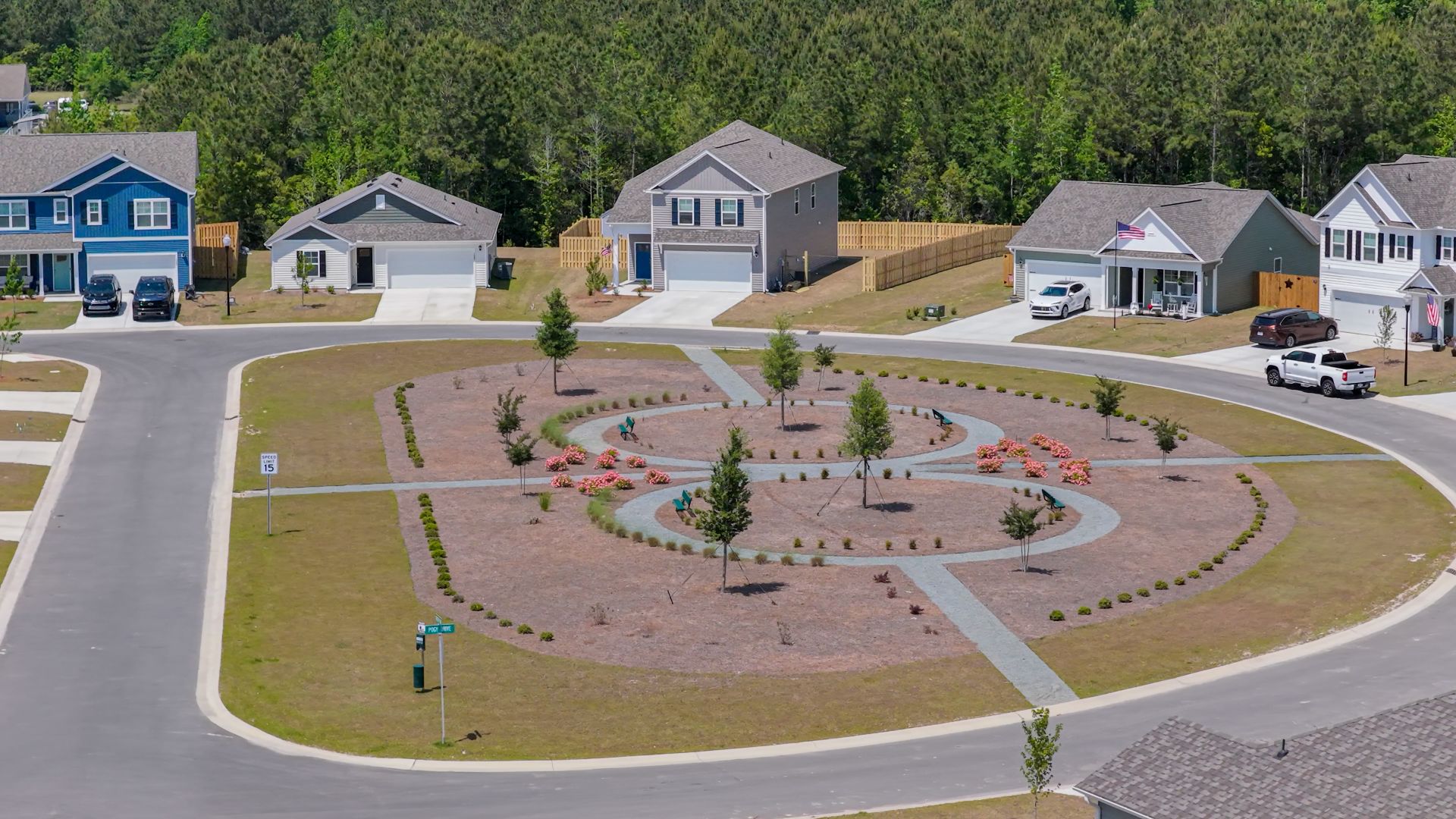 Homeowners will enjoy the several community tranquility parks which provides a place to relax and unwind. A great addition is the playground, pergola and firepit for to gather and spend time with family and friends. If you are looking for some exercise, there will be a walking trail around the pond.