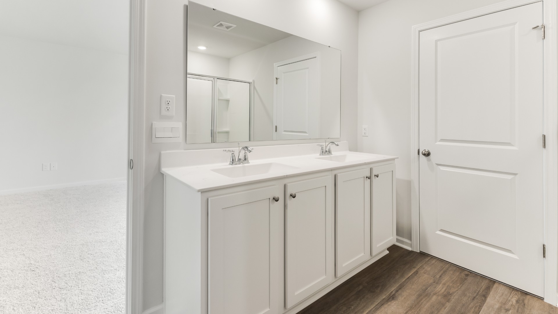 In every bedroom you’ll have carpeted floors and a closet in each room. Whether these rooms become bedrooms, office spaces, or other bonus rooms, there is sure to be comfort.