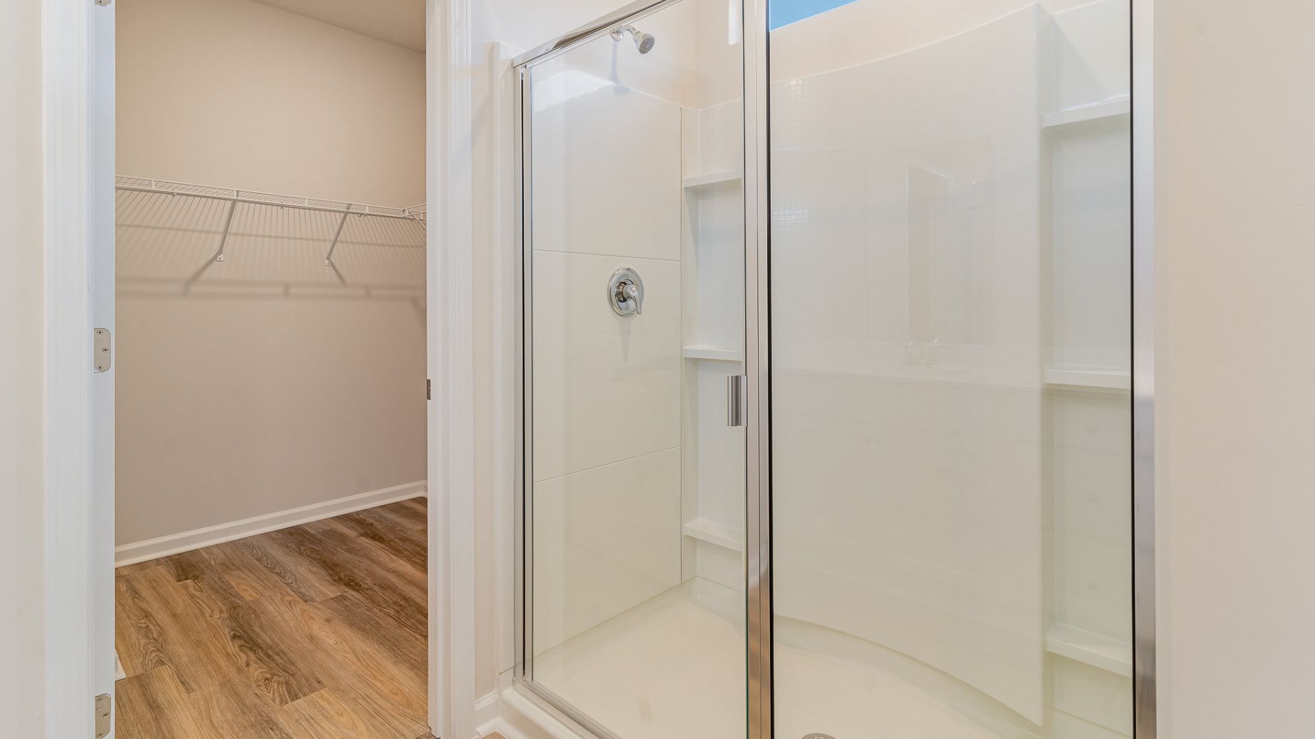 The primary bedroom has its own attached bathroom that features a walk-in closet and all the space you need to get ready in the morning. Sharing a sink isn’t a worry with the double vanity, and you also get additional privacy with a separate door for the toilet and shower.